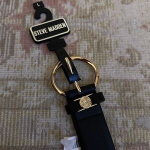 Steve Madden Black and Gold Women's Belt